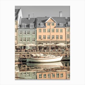 Quiet Nyhavn In Copenhagen Canvas Print