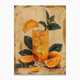 Orange Drink 31 Canvas Print