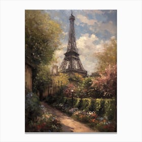 Eiffel Tower Paris France Pissarro Style 2 Canvas Print