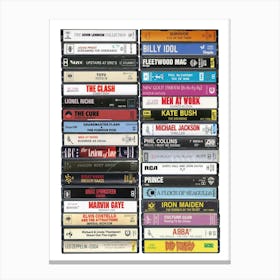 1982 Music - Cassette Print - Born in '82 Canvas Print