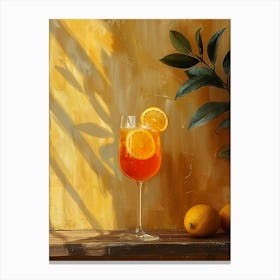 Aperol Spritz Orange 73 Canvas Print