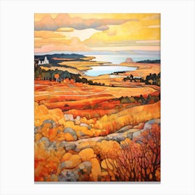 Autumn National Park Painting Acadia National Park Maine Usa 3 Canvas Print