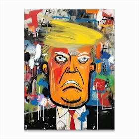 Donald Trump, Neo-expressionism Canvas Print