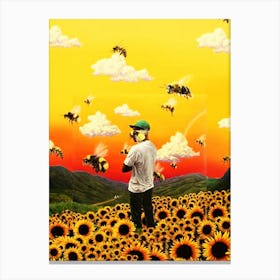 flowers boy Canvas Print