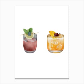 Cocktail Set 1 Canvas Print