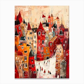 Red City Canvas Print