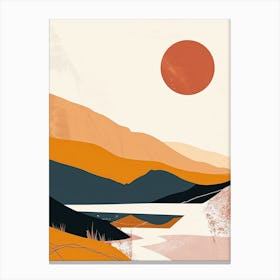 Scotland Landscape, Hygge Canvas Print