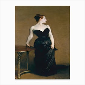 Lady In Black 3 Canvas Print