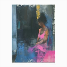 'Woman In Pink' 1 Canvas Print