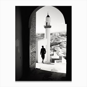 Tangier, Morocco, Photography In Black And White 3 Canvas Print
