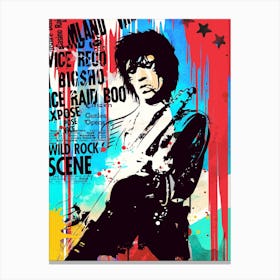 Keith Richards Pop Art Canvas Print