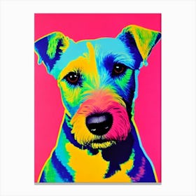 Lakeland Terrier Andy Warhol Style dog Canvas Print