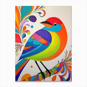 Colorful Bird ~ Reimagined 6 Canvas Print