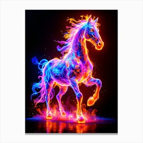 Flare Of The Cosmos. Horse Canvas Print