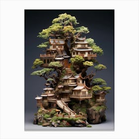 Bonsai Tree Japanese Style 2 Canvas Print