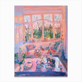 Spring Living Room Canvas Print