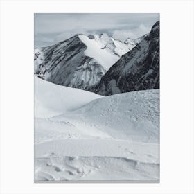 Snow On The Austrian Alps I Canvas Print