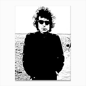 Bob Dylan Singer Music Legend Canvas Print