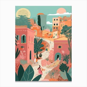 Pompeii 2, Italy Illustration Canvas Print