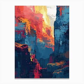 Grand Canyon | Pixel Art Series Canvas Print