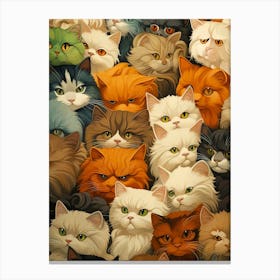 Many Cats 1 Canvas Print