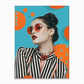 Woman In Sunglasses 18 Canvas Print