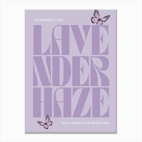 Lavender Haze Taylor Swift Inspired Print Canvas Print