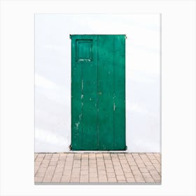 Green Door // Ibiza Travel Photography Canvas Print