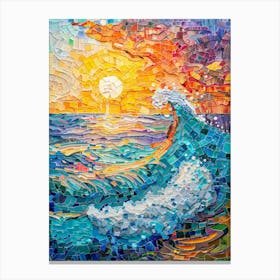 Mosaic By Person Canvas Print