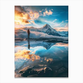 Reflection In The Water Canvas Print