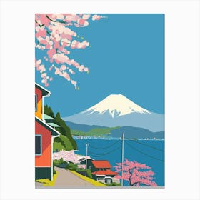 Hakone Japan 3 Colourful Illustration Canvas Print