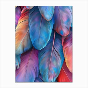 Colorful Feathers 8 Canvas Print