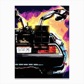 Back To The Future movies Canvas Print