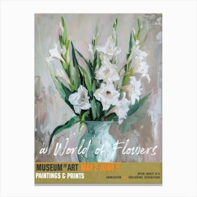 A World Of Flowers, Van Gogh Exhibition Gladiolus 2 Canvas Print