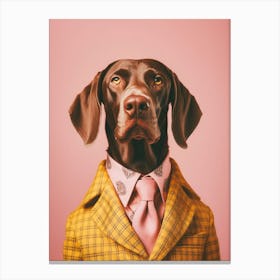 A German Shorthaired Pointer Dog 8 Canvas Print