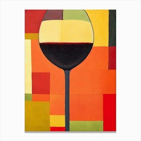 Riesling Paul Klee Inspired Abstract Cocktail Poster Canvas Print