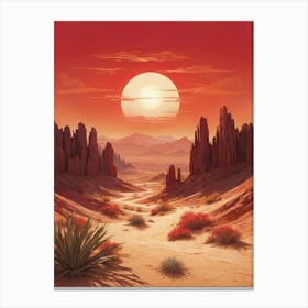 Desert Landscape 3 Canvas Print