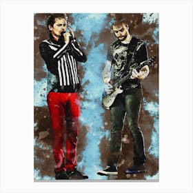 Smudge Matt Bellamy & Chris Wolstenholme Canvas Print