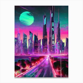 Futuristic Cityscape 4 Canvas Print