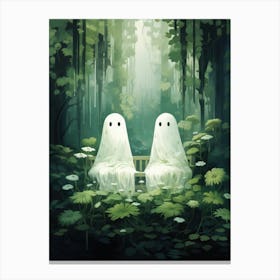 ghosts in the forest Canvas Print