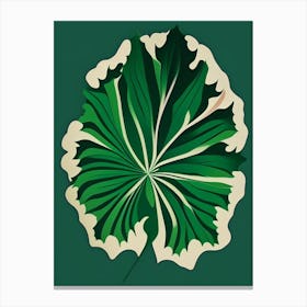 Carnation Leaf Vibrant Inspired Canvas Print