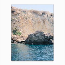 Ibiza Coast line // Ibiza Nature & Travel Photography Canvas Print