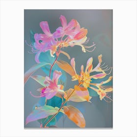 Iridescent Flower Honeysuckle 4 Canvas Print