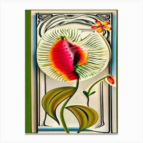 Art Deco Flower Canvas Print