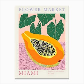 Miami Flower Market Canvas Print