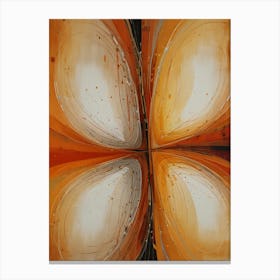 Abstract Orange Butterfly Canvas Print