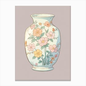 Vase With Flowers 1 Canvas Print