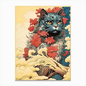 Blue Cat 2 Canvas Print