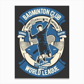 Badminton Club 1 Canvas Print