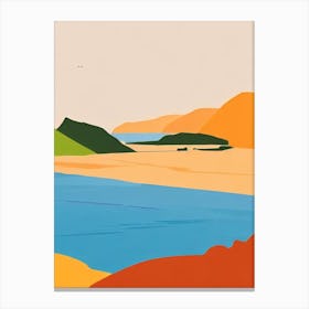 Sandwood Bay Beach Sutherland Scotland Midcentury Canvas Print